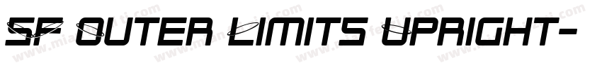 SF Outer Limits Upright字体转换